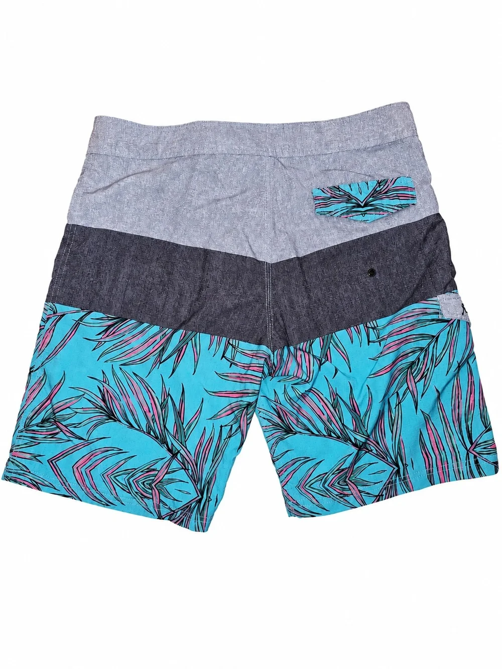 Maui and Sons Black Shark 4 Way Stretch Tropical Board Shorts Mens 36